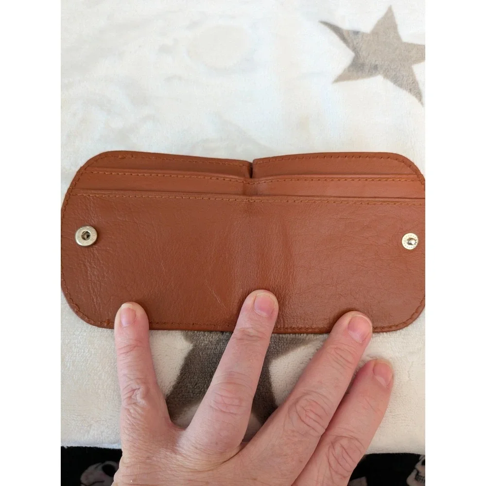 Vintage Genuine Leather Horseshoe Style Traveler's Wallet India KANE-M Snap
